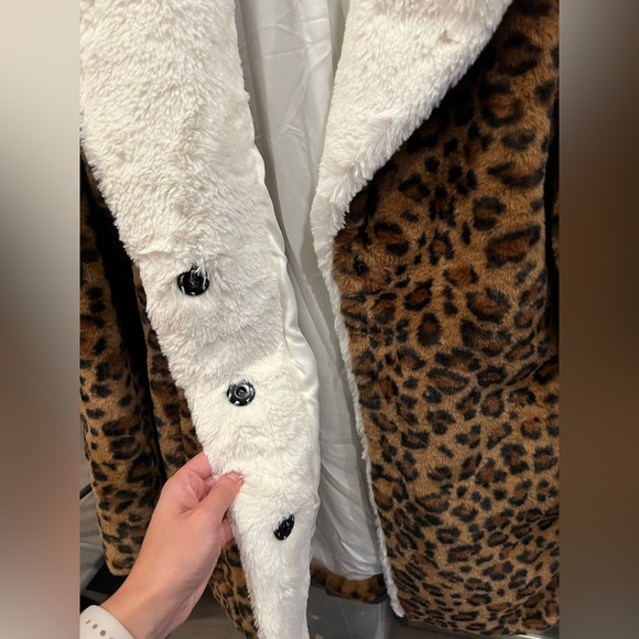 NWOT Derek Lam 10 Crosby Leopard print collared jacket - Picture 7 of 8